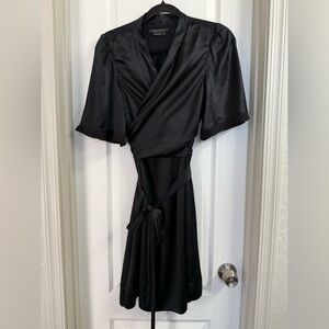 NWOT BCBG Maxazria Black Silk Dress Size M